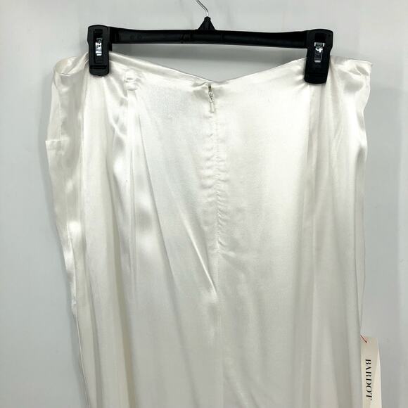 BARDOT Women's Joelle Side Leg Midi Skirt XXL US 12 Orchid White Front Knot NWT - Picture 8 of 14